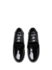 Clarks Finja Bright Patent Loafer Shoes - Imagen 5 de 7
