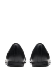 Clarks Black Standard Fit (F) Finja Bloom Ballerina Shoes - Image 2 of 7