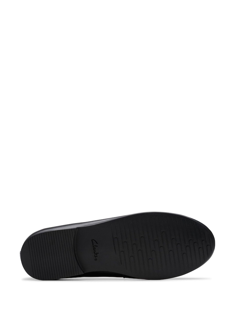 Clarks Black Standard Fit (F) Finja Bloom Ballerina Shoes - Image 7 of 7