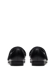 Clarks Black Standard Fit (F) Finja Tap Mary Jane Bow Leather Shoes - Image 6 of 7