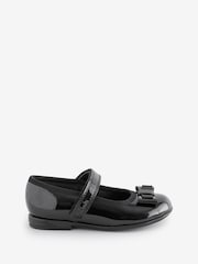 Коралловый с черным - Clarks Finja Tap Mary Jane Bow Leather School Shoes - Image 1 of 1