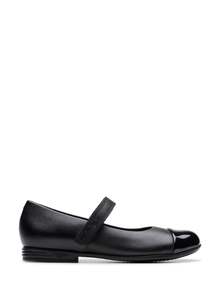 Clarks Leather Finja Gem Kid Shoes - Imagen 1 de 7