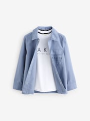 أزرق - طقم من تيشرت وسترة خفيفة من Baker By Ted Baker - صورة 10 من 15