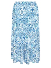 Evans Tile Print Boho White Skirt - Image 5 of 5