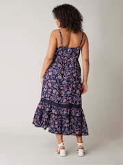 Evans Blue Crochet Trimmed Sundress - Image 3 of 5
