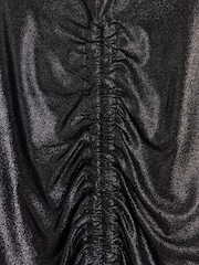 Oliver Bonas Metallic-Top mit Kordelzug und Schlüsselloch-Ausschnitt - Bild 8 von 9