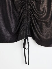 Oliver Bonas Metallic-Top mit Kordelzug und Schlüsselloch-Ausschnitt - Bild 9 von 9