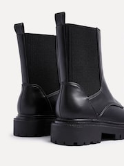 Linzi Black PU Franca Ankle Boots With Zip Detail - Image 5 of 5