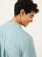 FatFace Bugle Light Blue Linen Cotton Shirt - Image 4 of 8