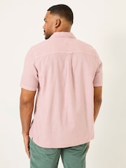 FatFace Bugle Dusky Pink Linen Cotton Shirt - Image 7 of 9