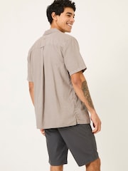 Gris claro - FatFace Linen Cotton Shirt - Imagen 2 de 6