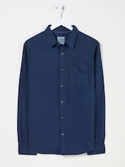 FatFace Bugle Navy Linen Cotton Shirt - Image 3 of 3