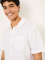 Blanco - FatFace Linen Cotton Shirt - Imagen 4 de 5
