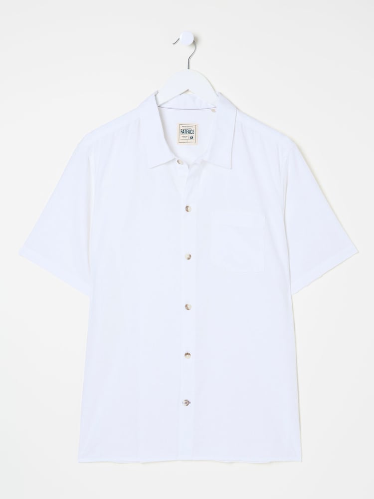 Blanco - FatFace Linen Cotton Shirt - Imagen 5 de 5