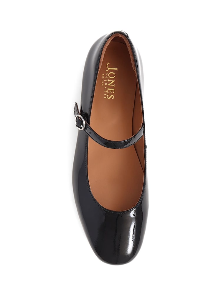 Jones Bootmaker Black Patent Sonnet Mary Janes Leather Shoes - Image 4 of 5
