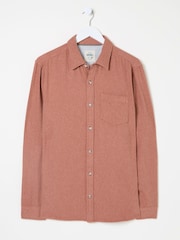 FatFace Rust Brown Long Sleeve Brushed Shirt - Image 5 of 6