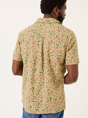 FatFace Mid Green Short Sleeve Bloom Print Shirt - Image 3 of 6