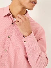 FatFace Dusky Pink Long Sleeve Elm Stripe Shirt - Image 4 of 6