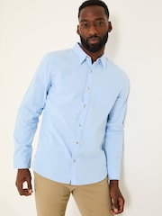 FatFace Blue Long Sleeve Oxford Shirt - Image 1 of 6