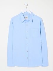 FatFace Blue Long Sleeve Oxford Shirt - Image 5 of 6