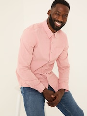 FatFace Dusky Pink Long Sleeve Oxford Shirt - Image 3 of 5