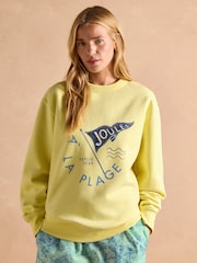 Yellow Cotton Rich - Joules Graphic Crew Neck Sweatshirt - صورة 3 من 8