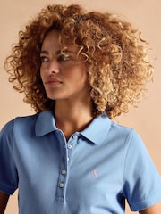 Joules Woody Blue Polo Shirt - Image 6 of 8