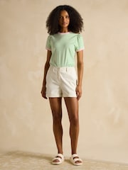 Joules Erin Green Short Sleeve Striped T-Shirt - Image 4 of 6