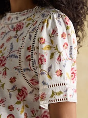 Provence Floral - Joules Sienna Ladder Trim T-Shirt - Imagen 4 de 8