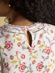 Provence Floral - Joules Sienna Ladder Trim T-Shirt - Imagen 6 de 8