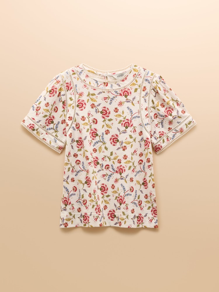 Provence Floral - Joules Sienna Ladder Trim T-Shirt - Imagen 8 de 8