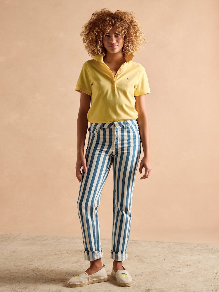 Joules Woody Yellow Polo Shirt - Image 3 of 8