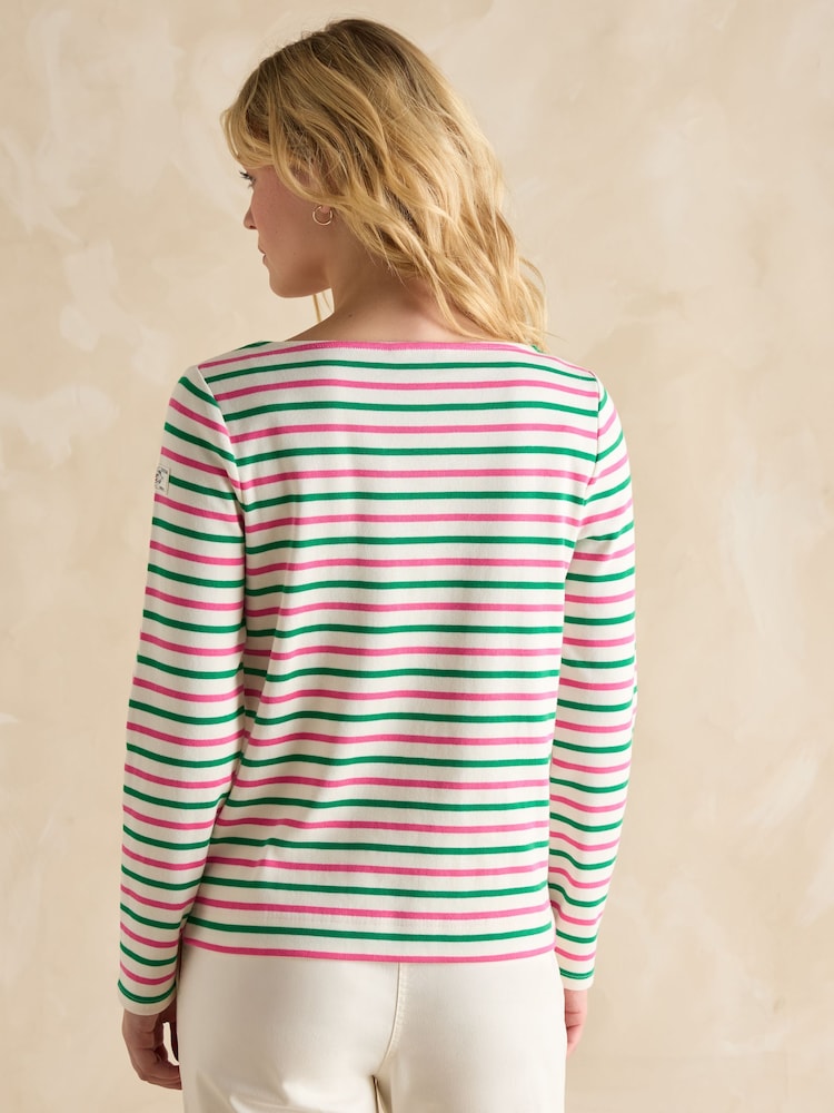 Rayas rosas y verdes - Joules Harbour Boat Neck Breton Top - Imagen 2 de 7 Rayas rosas y verdes - Joules Harbour Boat Neck Breton Top - Imagen 2 de 7