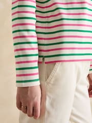 Rayas rosas y verdes - Joules Harbour Boat Neck Breton Top - Imagen 6 de 7