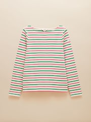 Rayas rosas y verdes - Joules Harbour Boat Neck Breton Top - Imagen 7 de 7