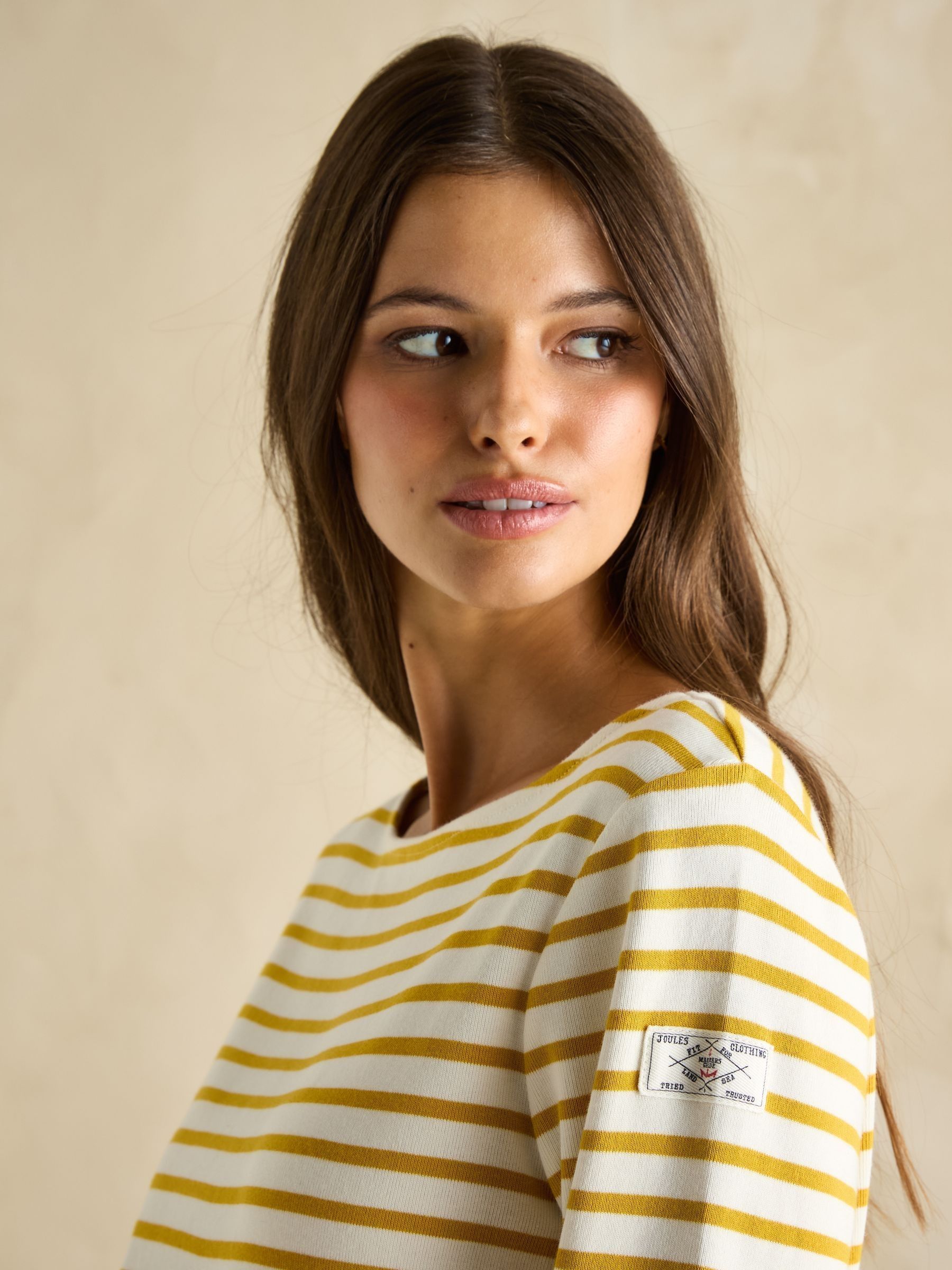 yellow boat neck top