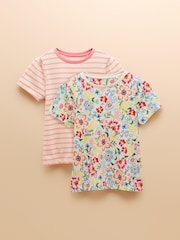 Joules Let's Go Pink Short Sleeve T-Shirt Multipack - Image 1 of 8
