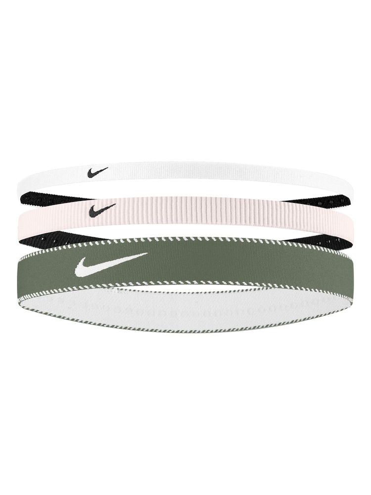 Nike Pink Flex Classic Mixed Width Headbands 3 Pack - Image 1 of 1