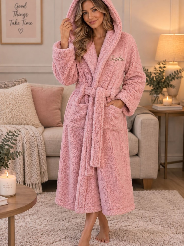 Personalised Premium Maxi Dressing Gown by Lulabay - Image 1 of 2 Personalised Premium Maxi Dressing Gown by Lulabay - Image 1 of 2