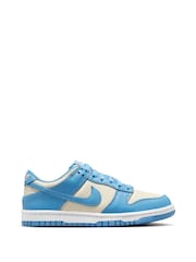 Niebieski/szary kamienny - Nike Youth Dunk Low Trainers - Image 1 of 11