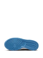 Niebieski/szary kamienny - Nike Youth Dunk Low Trainers - Image 11 of 11