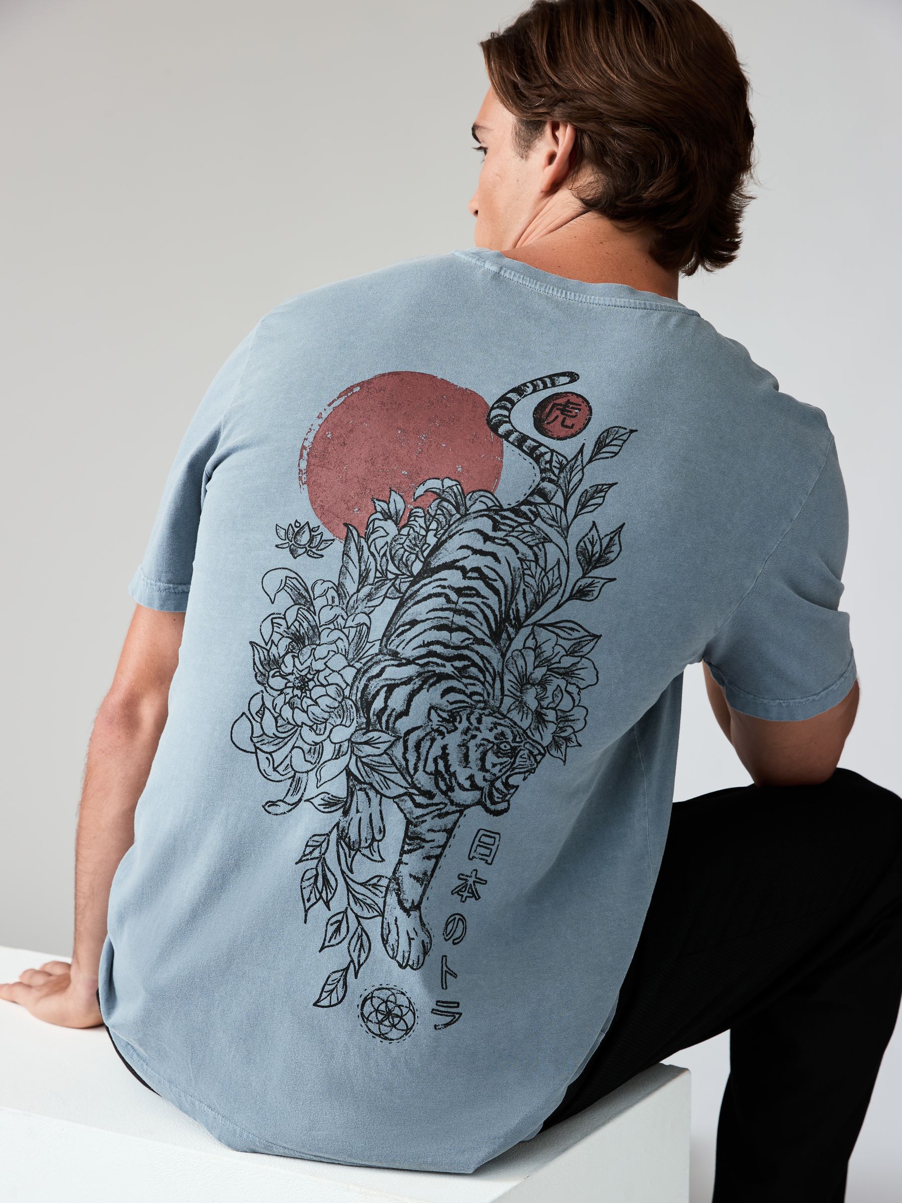 Tシャツ・カットソー TOD'S BLUE COTTON T-SHIRT PRINTED T-SHIRT - Bluish | ZARA Canada