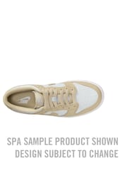 Nike Natural White Youth Dunk Low Trainers - Image 10 of 10