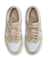 Nike Natural White Youth Dunk Low Trainers - Image 5 of 10
