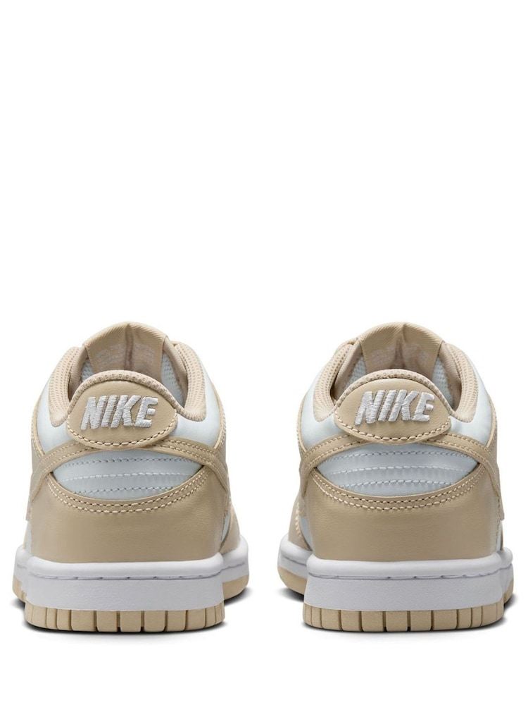 Blanc naturel - Nike Youth Dunk Low Trainers - Image 6 of 10