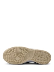 Nike Natural White Youth Dunk Low Trainers - Image 7 of 10