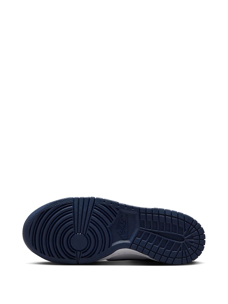 Marineblauw/wit - Nike Dunk Low jeugdsneakers - Image 8 of 12