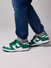 Biało-zielony - Nike Youth Dunk Low Trainers - Image 1 of 12