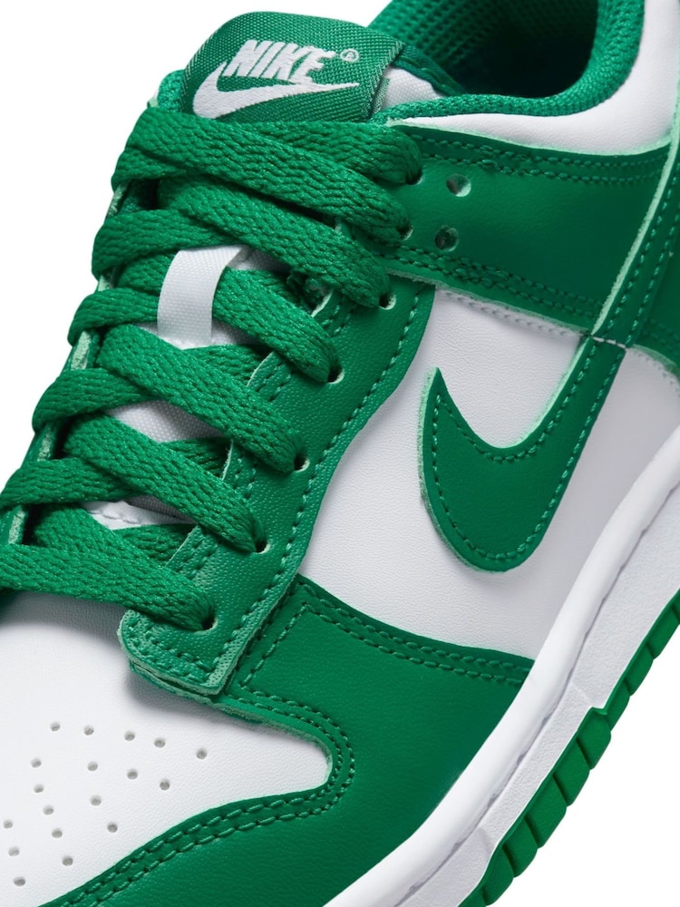 Wit/groen - Nike Dunk Low jeugdsneakers - Image 11 of 12
