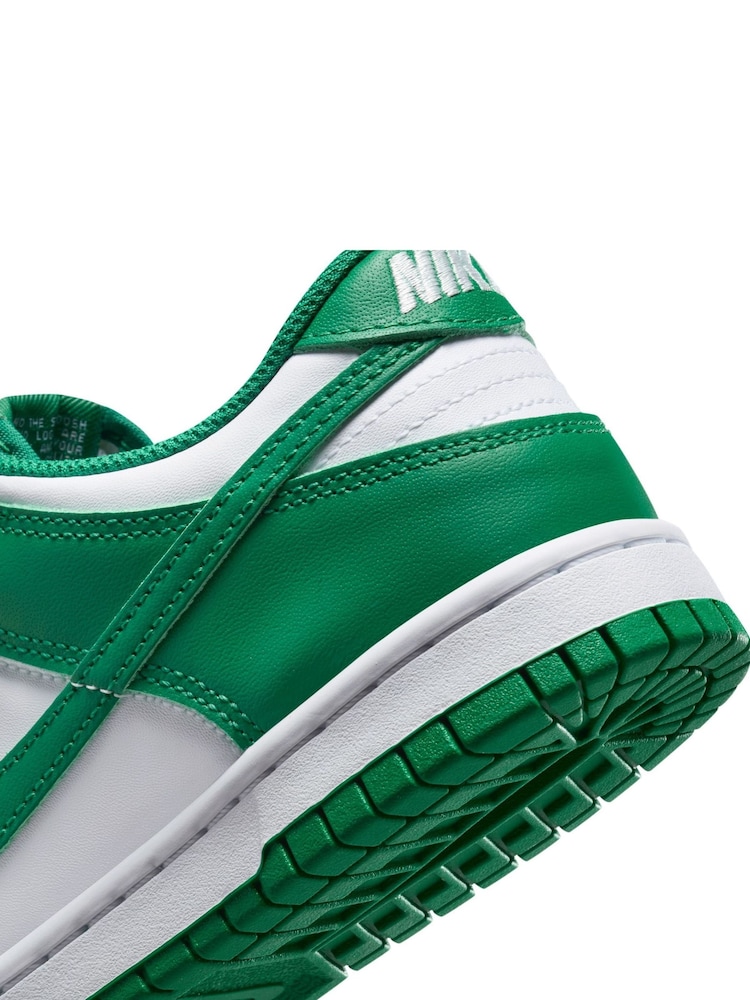 Biało-zielony - Nike Youth Dunk Low Trainers - Image 12 of 12